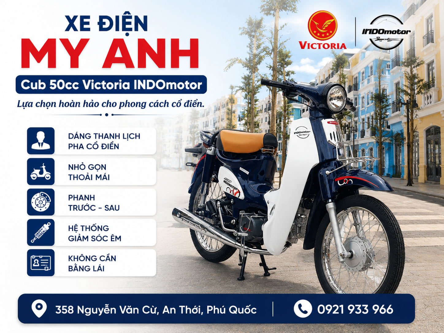 Xe Cub 50cc Victoria Indomotor
